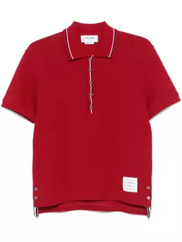 Thom Browne рубашка поло с полосками RWB, красный