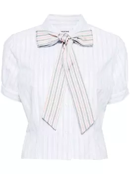 Thom Browne рубашка с бантом, разноцветный