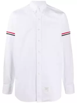 Thom Browne рубашка с полосками RWB, белый
