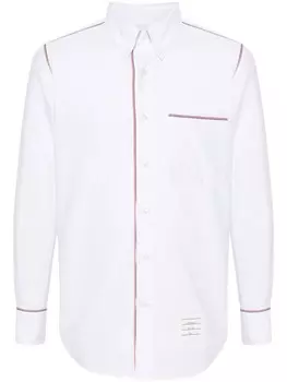 Thom Browne рубашка с полосками RWB, белый
