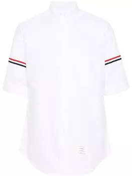 Thom Browne рубашка с полосками RWB, белый