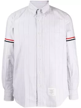 Thom Browne рубашка с полосками RWB, серый