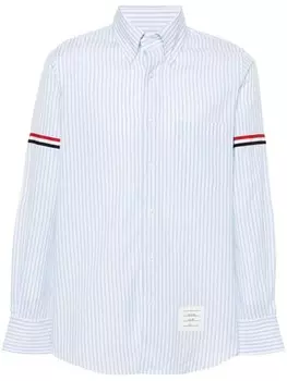Thom Browne рубашка в полоску, синий