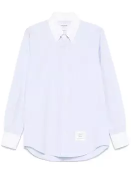 Thom Browne рубашка в полоску, синий