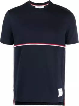 Thom Browne RWB stripe T-shirt, синий