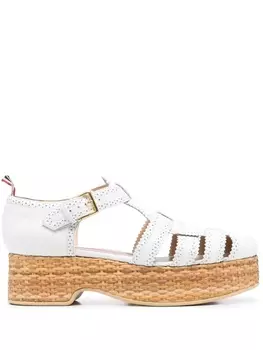 Thom Browne сандалии на платформе, белый