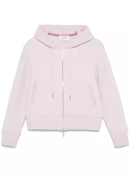 Thom Browne шерстяное худи на молнии, розовый