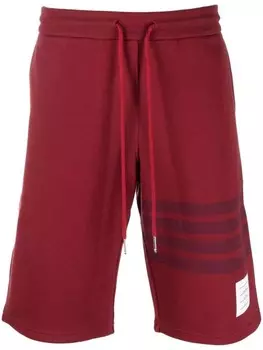 Thom Browne шорты с полосками RWB, красный