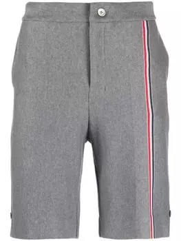 Thom Browne шорты с полосками RWB, серый