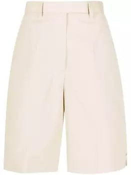 Thom Browne шорты строгого кроя с завышенной талией, нейтральный цвет