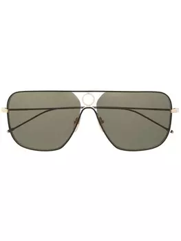 Thom Browne солнцезащитные очки-пилоты, черный