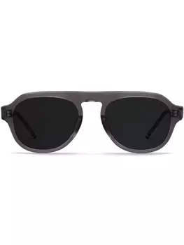 Thom Browne солнцезащитные очки-пилоты, серый