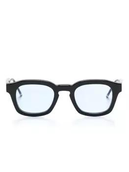 Thom Browne солнцезащитные очки в квадратной оправе, черный