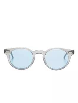 Thom Browne солнцезащитные очки в оправе панто, серый