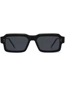 Thom Browne солнцезащитные очки в прямоугольной оправе, черный