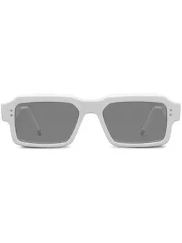 Thom Browne солнцезащитные очки в прямоугольной оправе, белый