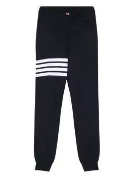 Thom Browne спортивные брюки с полосками 4-Bar, синий