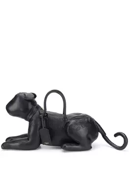 Thom Browne сумка Cheetah из зернистой кожи, черный