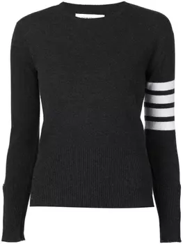 Thom Browne свитер с полосами, серый
