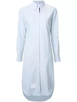 Thom Browne свободное платье-рубашка, синий