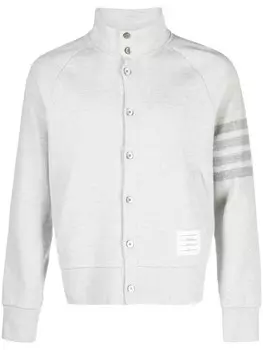 Thom Browne толстовка с полосками 4-Bar, серый