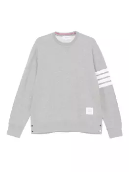 Thom Browne толстовка с полосками 4-Bar, серый