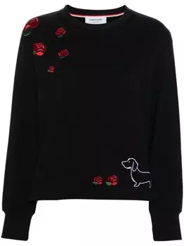 Thom Browne толстовка с вышивкой Hector, синий