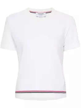 Thom Browne топ с полосками RWB, белый