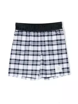 Thom Browne твиловые шорты, синий