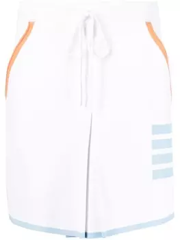 Thom Browne юбка мини с полосками 4-Bar, белый