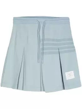 Thom Browne юбка с полосками 4-Bar и складками, синий