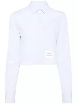 Thom Browne укороченная рубашка, синий