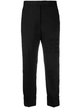 Thom Browne укороченные брюки строгого кроя, черный