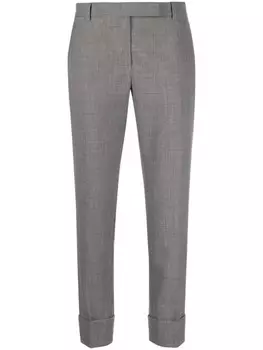 Thom Browne укороченные брюки строгого кроя, серый