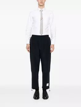 Thom Browne зауженные брюки из рипстопа, синий