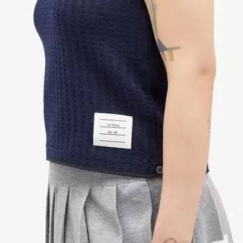 Thom Browne Жаккардовый топ, синий