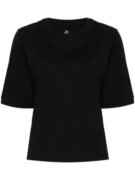 Thom Krom футболка с декоративной строчкой, черный