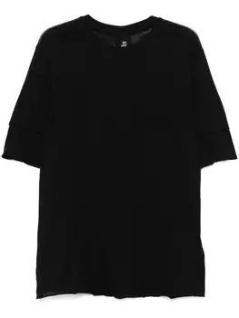 Thom Krom футболка с двойными рукавами, черный