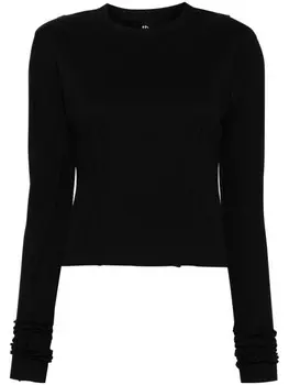 Thom Krom футболка с отделкой швов, черный