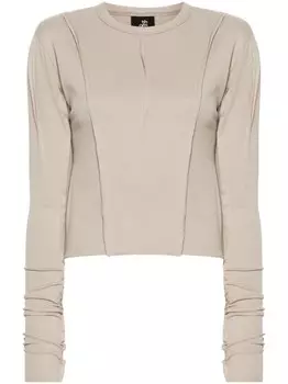 Thom Krom футболка с отделкой швов, зеленый