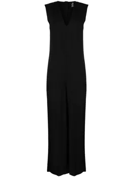 Thom Krom комбинезон с V-образным вырезом, черный