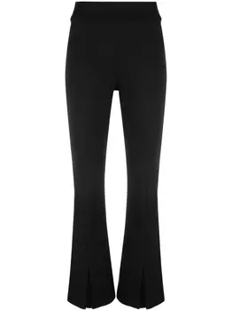 Thom Krom расклешенные брюки с разрезами, черный