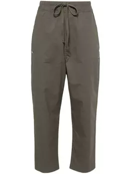Thom Krom укороченные брюки с низким шаговым швом, зеленый