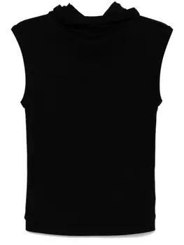 Thom Krom жилет с капюшоном, черный