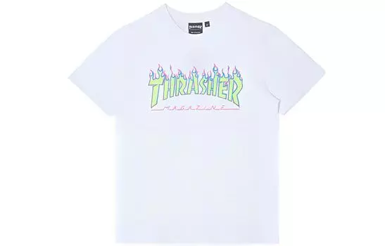 Thrasher Футболка японская версия унисекс белая