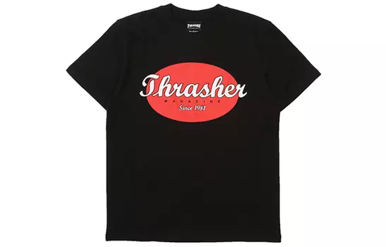 Thrasher Футболка японская версия унисекс черная