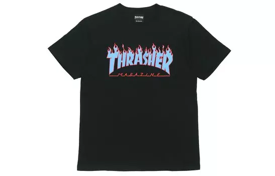 Thrasher Футболка японская версия унисекс черная