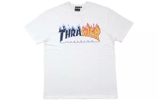 Thrasher Футболка унисекс белые