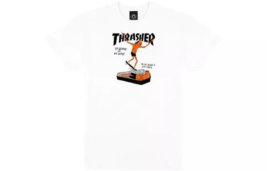 Thrasher Футболка унисекс белые