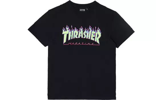 Thrasher Футболка унисекс черные